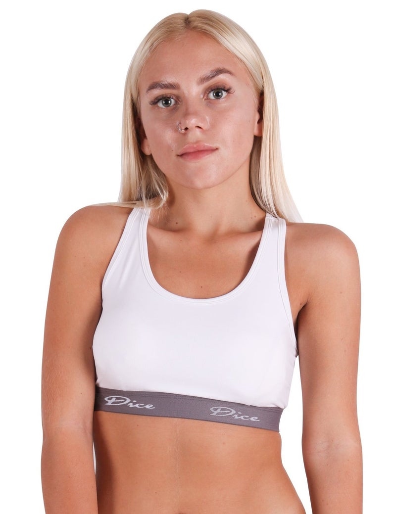 Dice® Women Soft Non Padded Bra White - Image 1